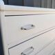Compass leg chest of drawers