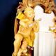 Miroir ancien anges musiciens style Victorien Baroque