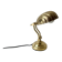 1950s brass "shell" desk lamp, vintage lighting