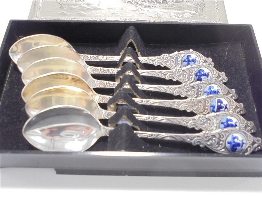 Series of 6 mocha spoons