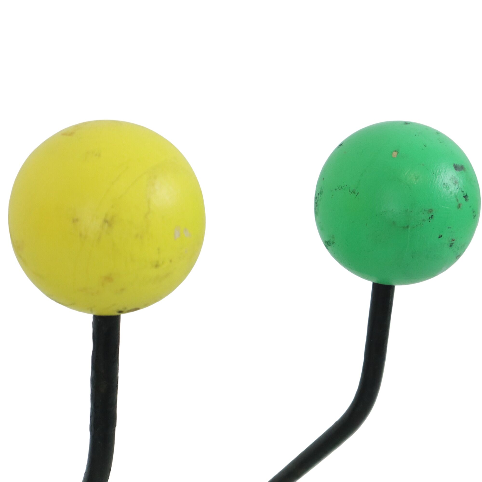 Mid century modern coat rack metal colored balls 60cm