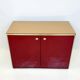 Red lacquered buffet - Hollywood Regency, 1980s