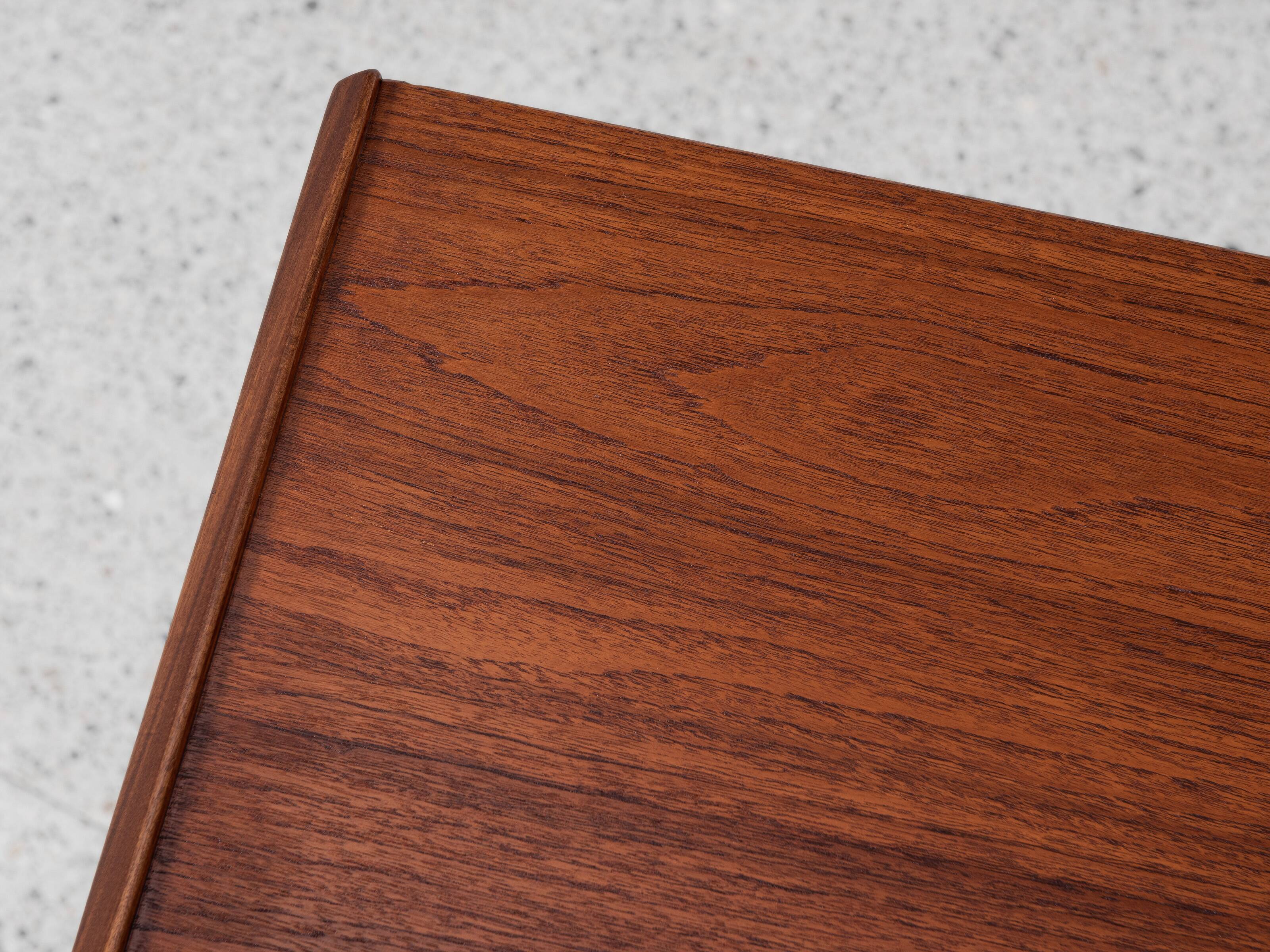 Midcentury Danish wider chest of 5 drawers in teak 1960s