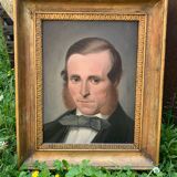 Tableau Portrait Roland Meunier Château de Charmant 51 x 41 cm