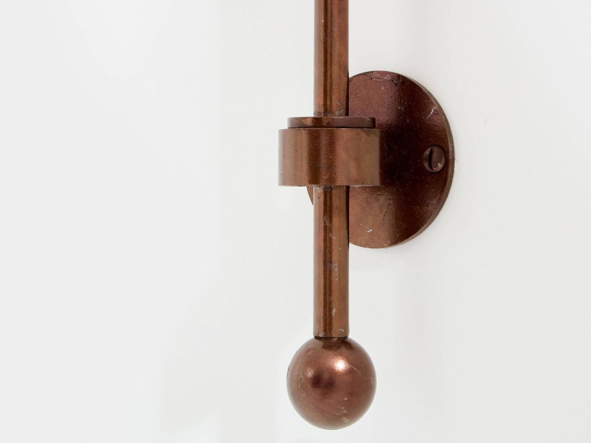 Pair of large patinated metal wall sconces by Mattia Bonetti 2009