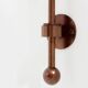 Pair of large patinated metal wall sconces by Mattia Bonetti 2009