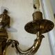 Brass wall sconce – goat head decoration – Louis XVI Empire style –