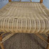 Fauteuil en rotin années 1950