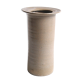 Vase rouleau vintage ton gris-beige