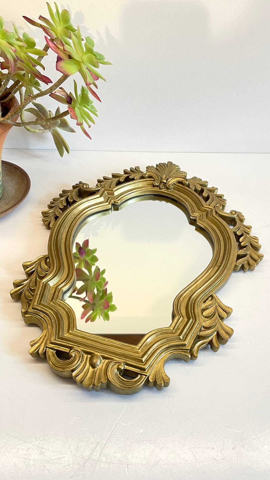 Vintage Gold Rococo Style Mirror