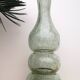 Vase soliflore vintage en verre soufflé et bullé