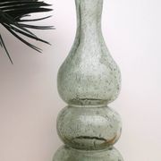 Vase, vintage soliflore in blown glass, bubbled