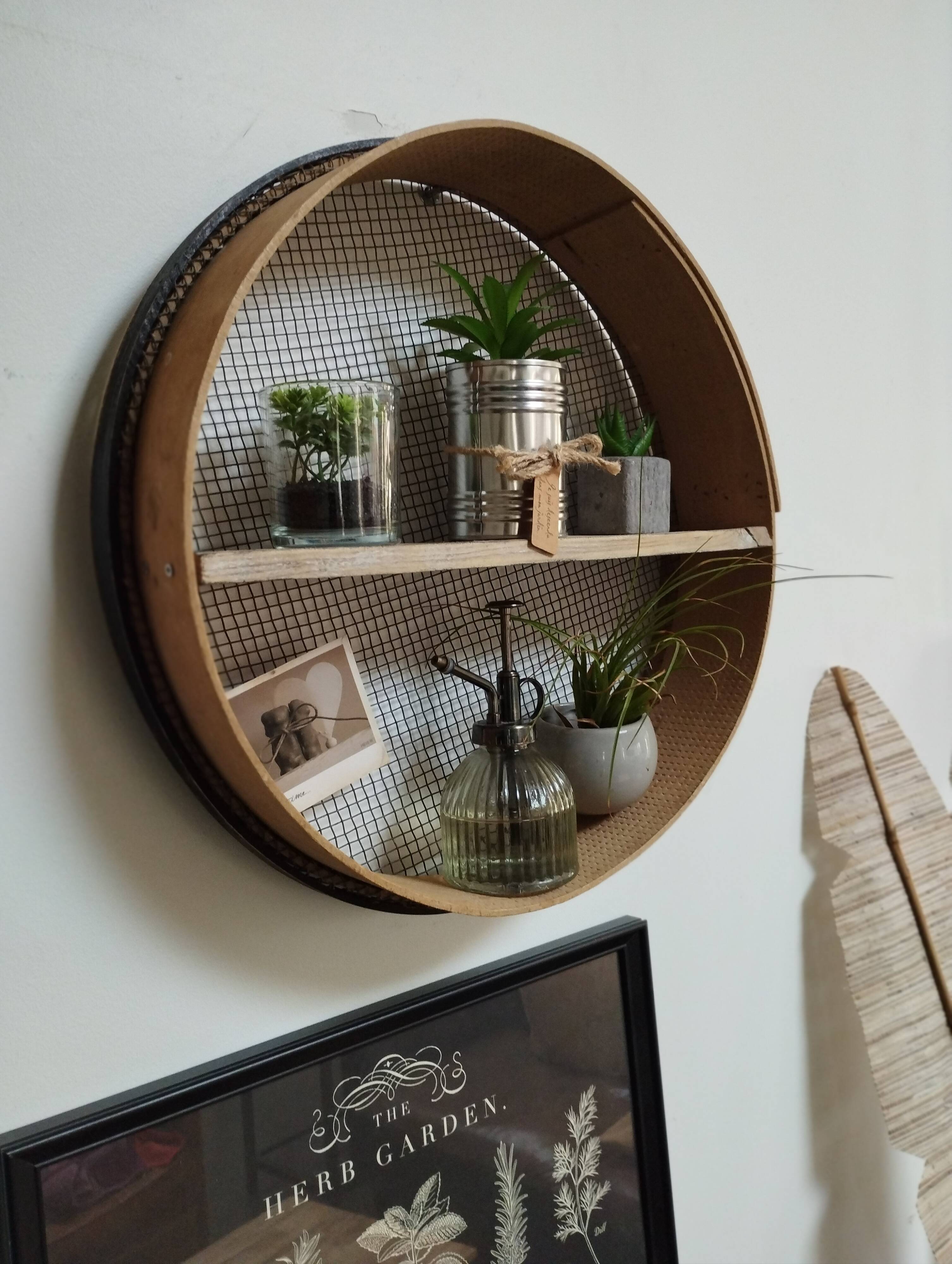 Tamis Vintage- Etagère Murale