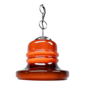 Honsel Leuchten glass hanging lamp, 1970s