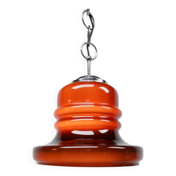 Honsel Leuchten glass hanging lamp, 1970s