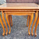 Louis XV style pull-out tables cannées, vintage, 60s