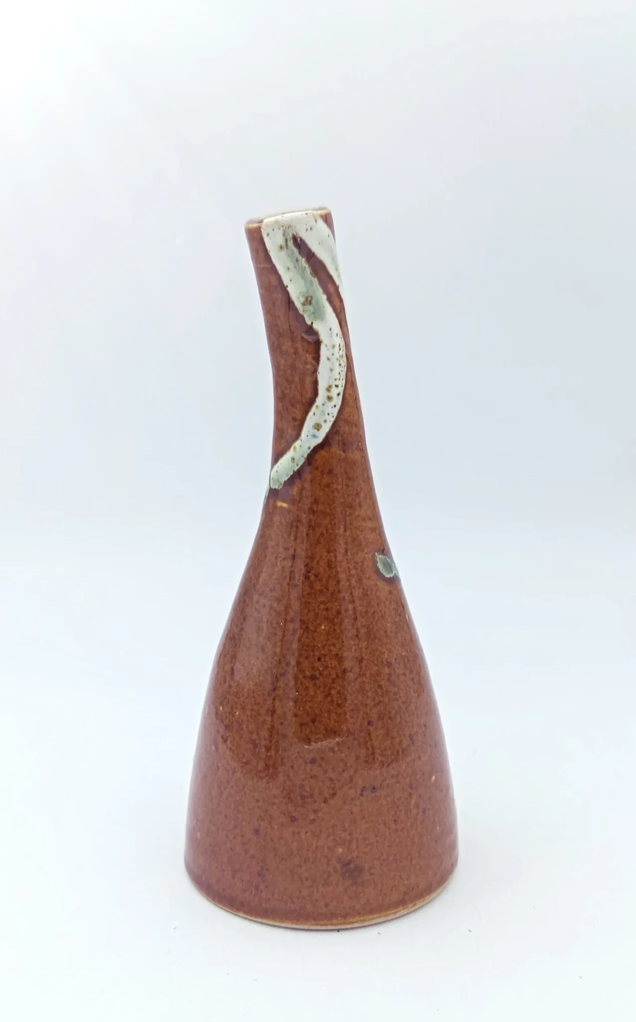 Single-flower vase in glazed stoneware from Nault pottery – Saint-Amand-en-Puisaye