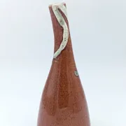 Single-flower vase in glazed stoneware from Nault pottery – Saint-Amand-en-Puisaye