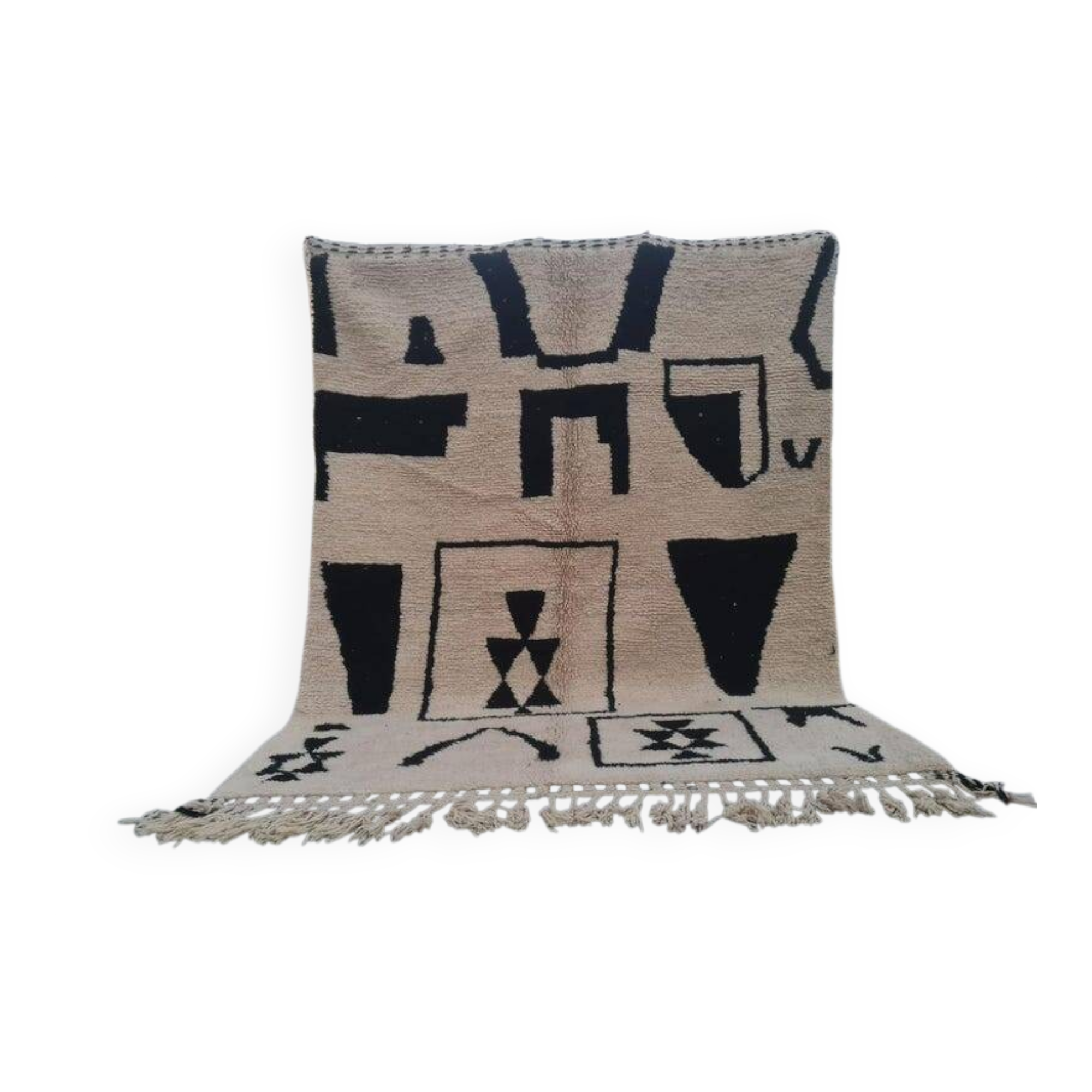 Tapis marocain en laine décoré 200cmx300cm