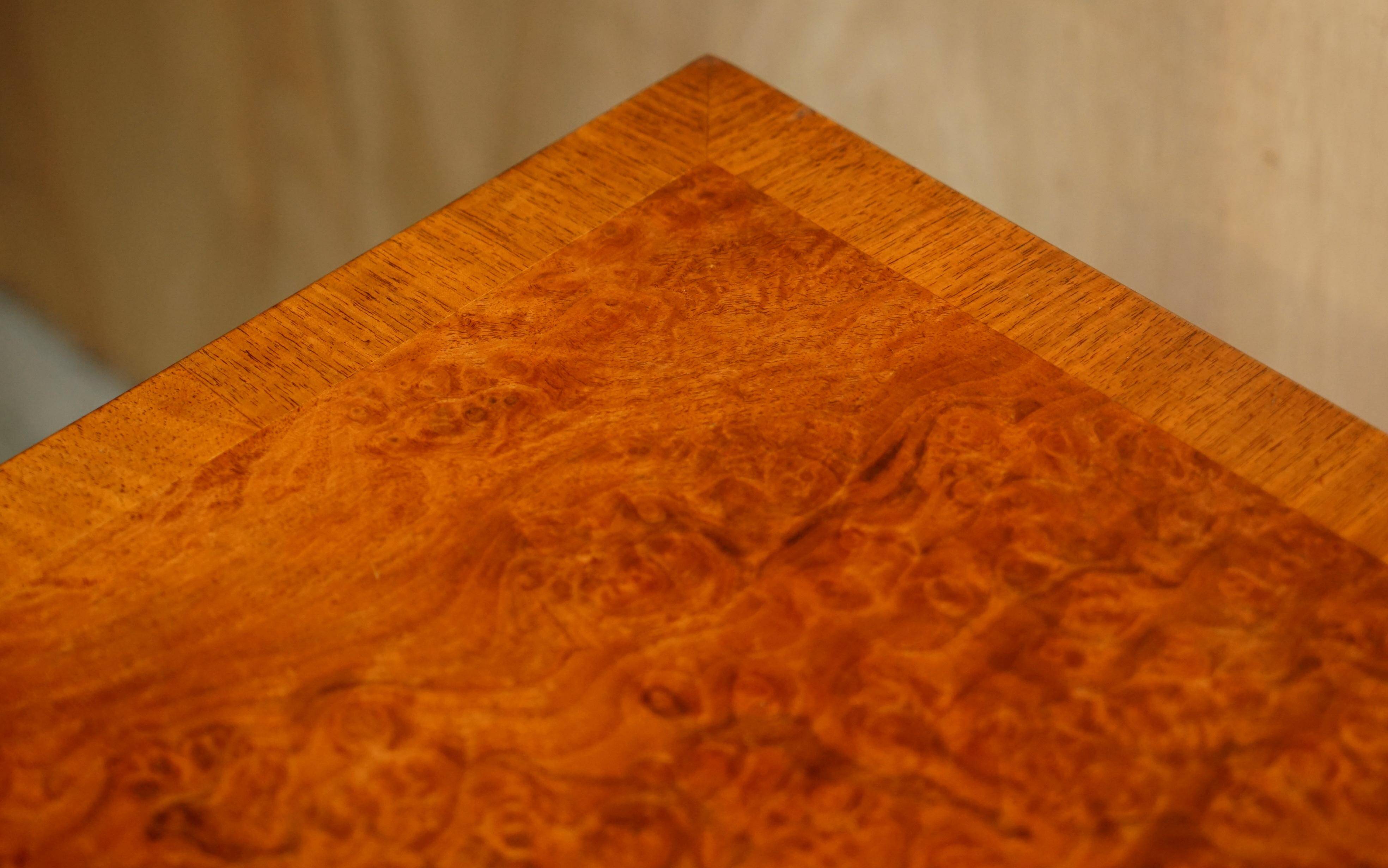 Very Georgian in walnut Burr & Burl with vintage patina.
