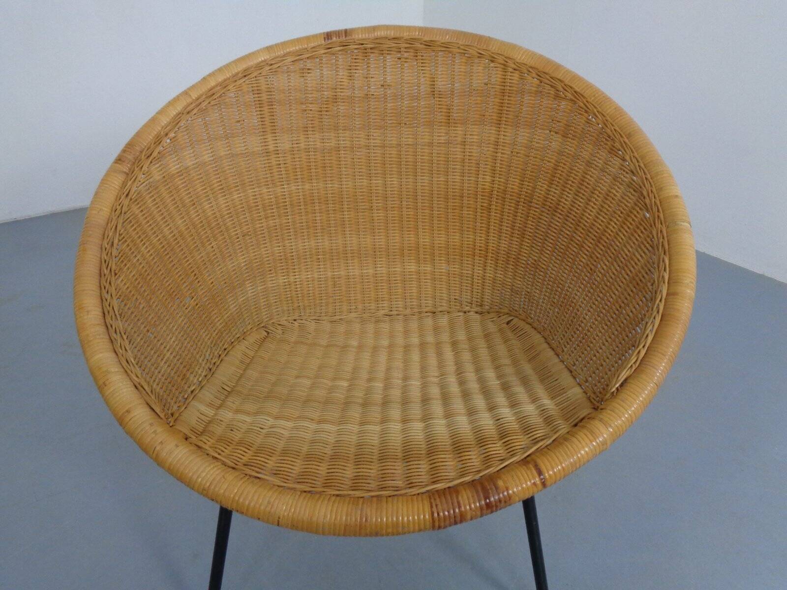 Mid-Century Modern Wicker Chair by Paul McCobb, USA, 1950s