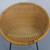 Mid-Century Modern Wicker Chair by Paul McCobb, USA, 1950s