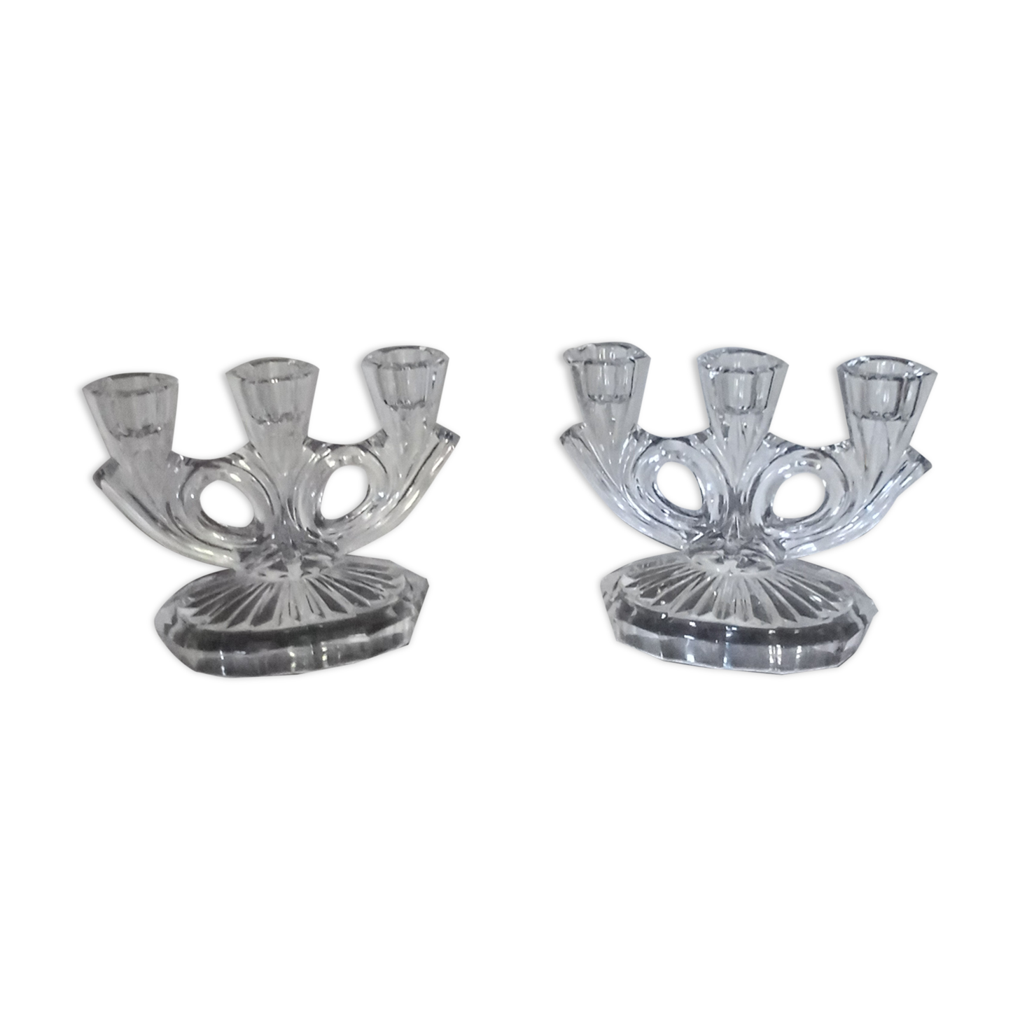 Pair of candle holders