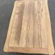 Small dining table, extendable Louis XV kitchen table, stripped oak.