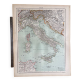 1891 - Map of Italy after the Risorgimento