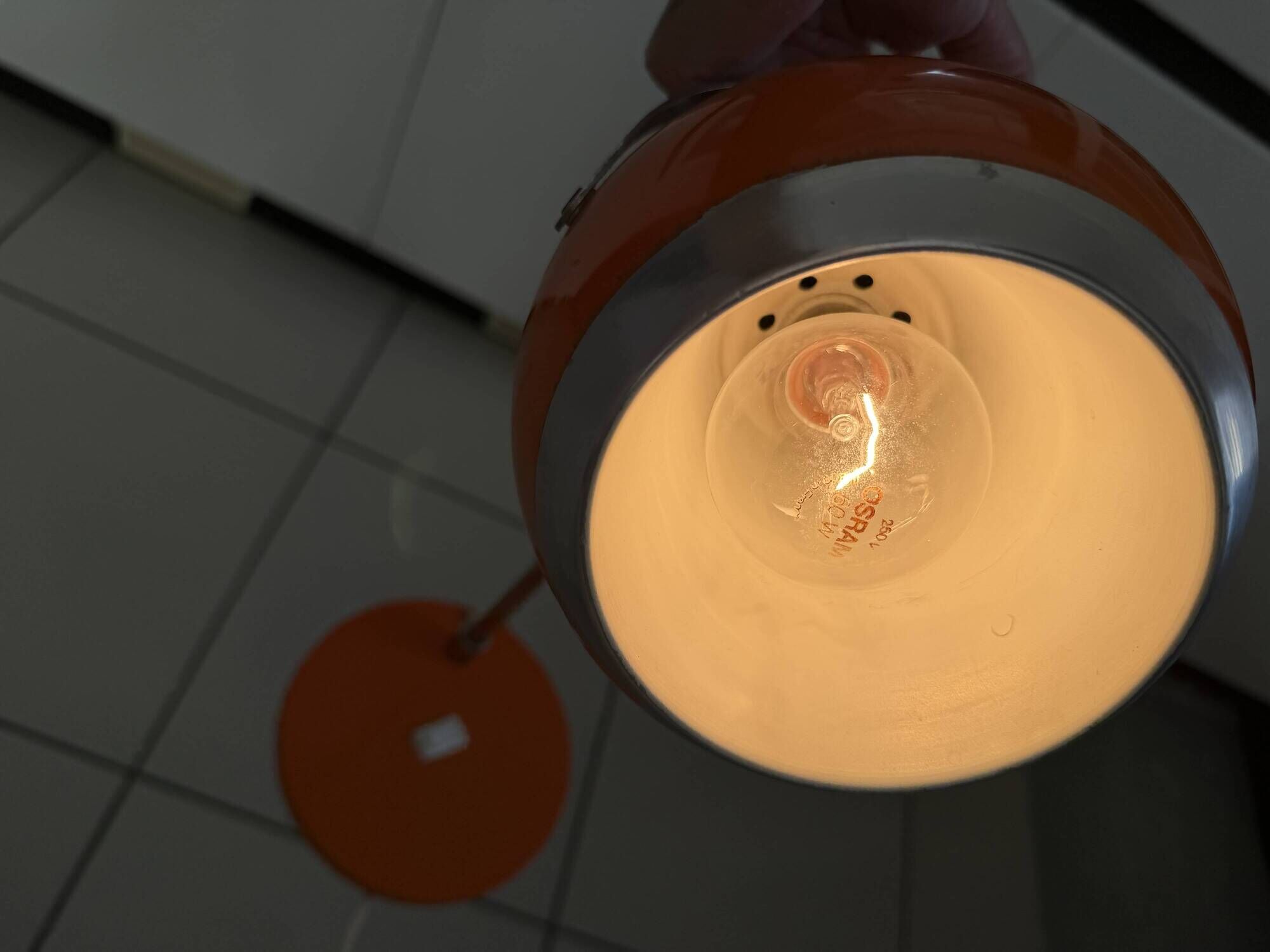 Set of various space-age eyeball lamps.