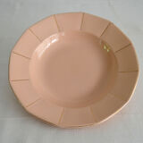 Assiettes creuses Digoin rose