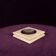 Square Italian Travertine Ashtray with Removable Metal Dish 1970