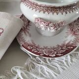 Rare old vegetable dish – Saint-Amand Hamage – English red ironstone