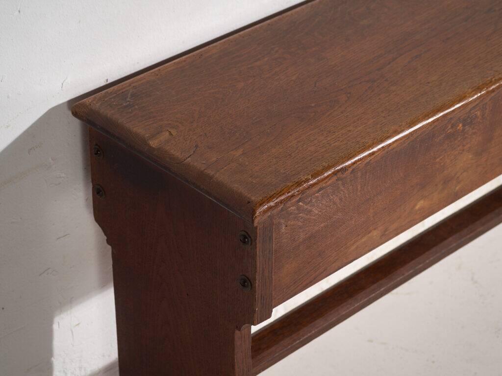 Antique organ bench with drawer in oak – Central Europe, circa 1920