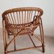 Fauteuils coquilles en rotin