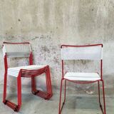 Set of six "Spaghetti" chairs by Giandomenico Belotti