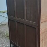 Armoire art déco 3 portes noyer bois brut