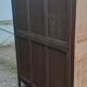 Art deco wardrobe 3 doors walnut raw wood