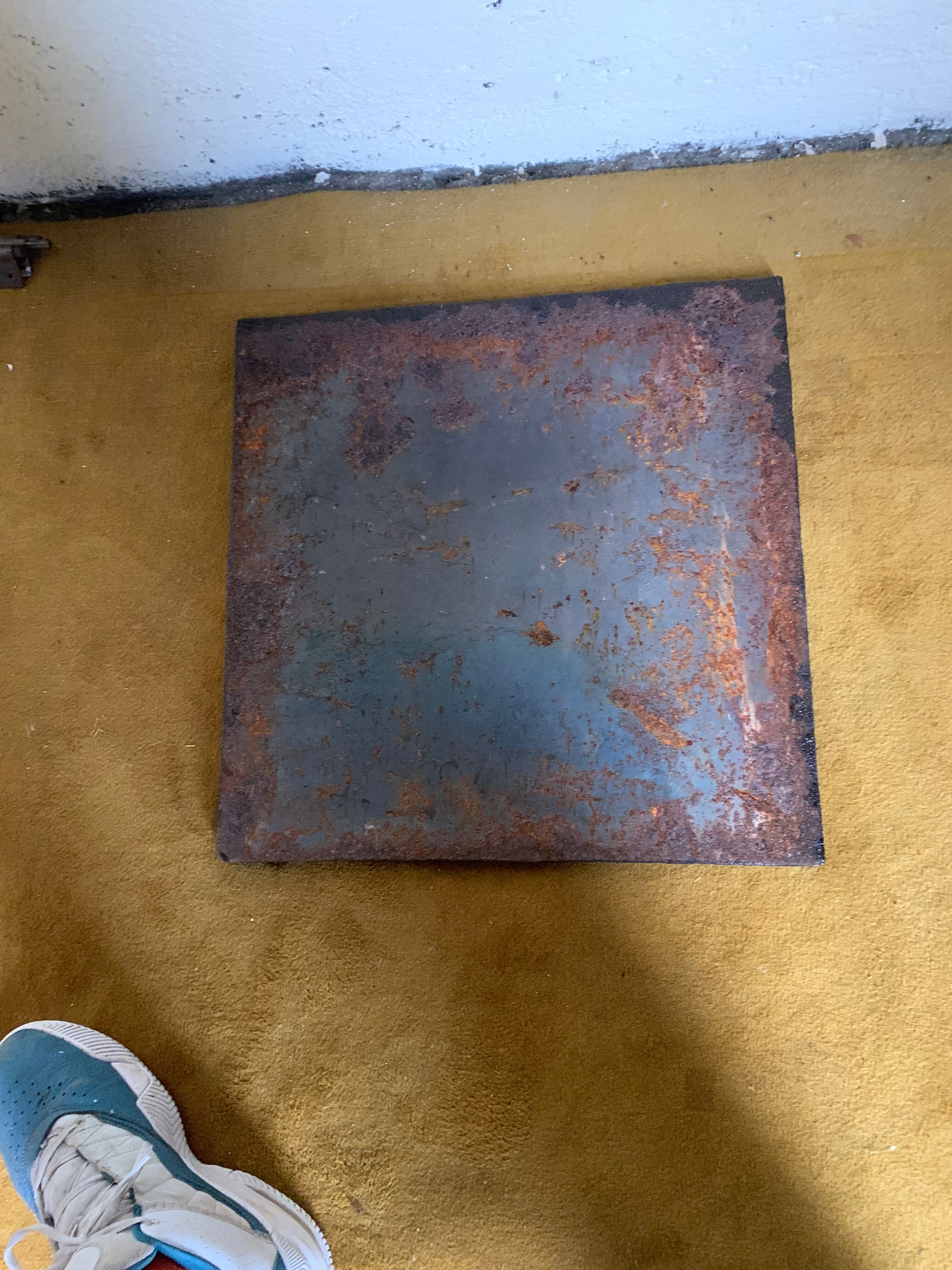 Cast iron fireplace plate neutral