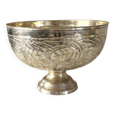 Vintage Old Sheffield Pedestal Champagne Bath with Grape & Vine Motif,