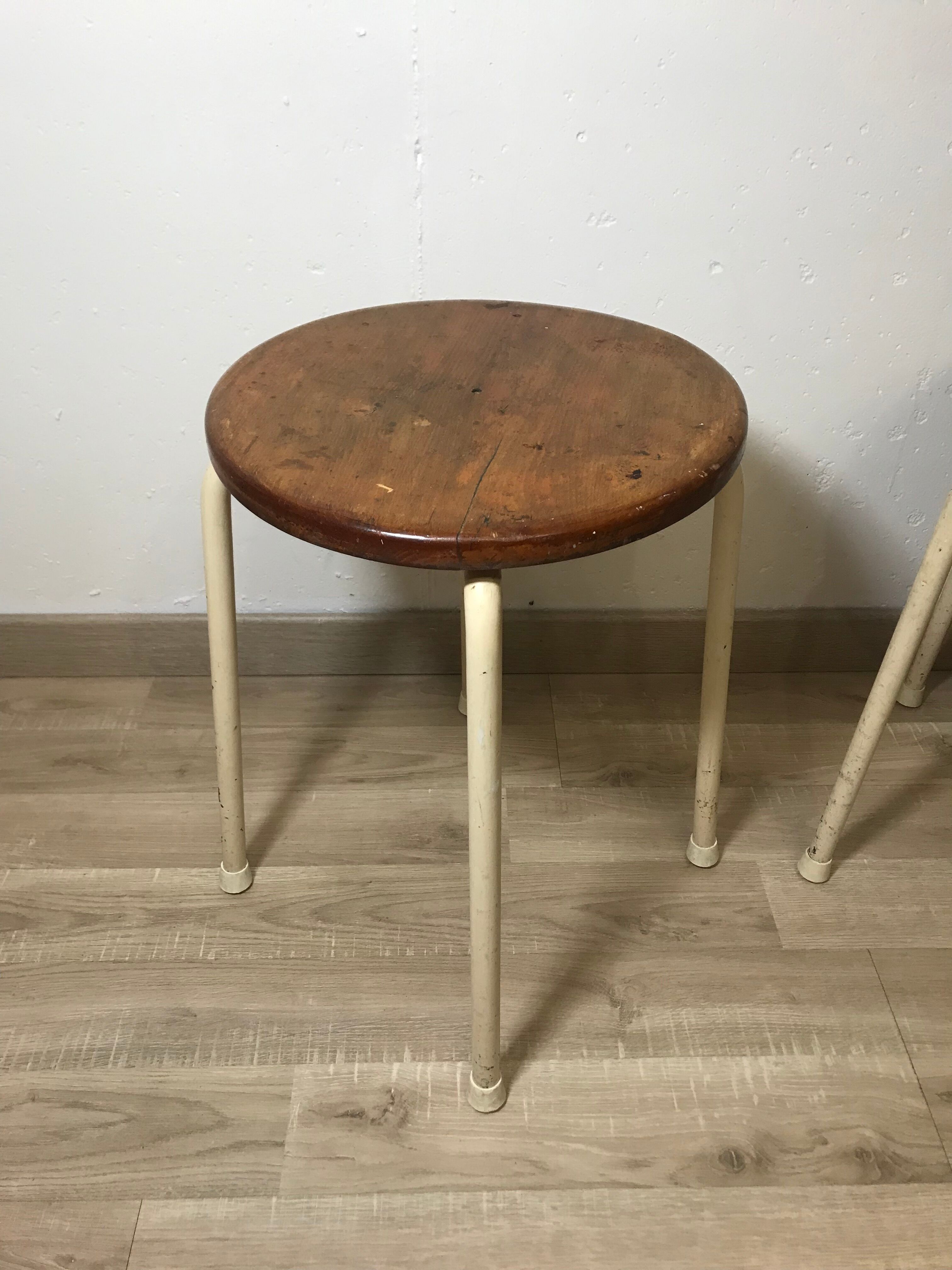 Pair of industrial stools