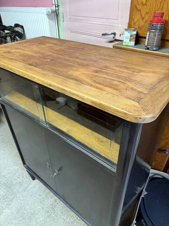 Vitrine d'exposition vintage