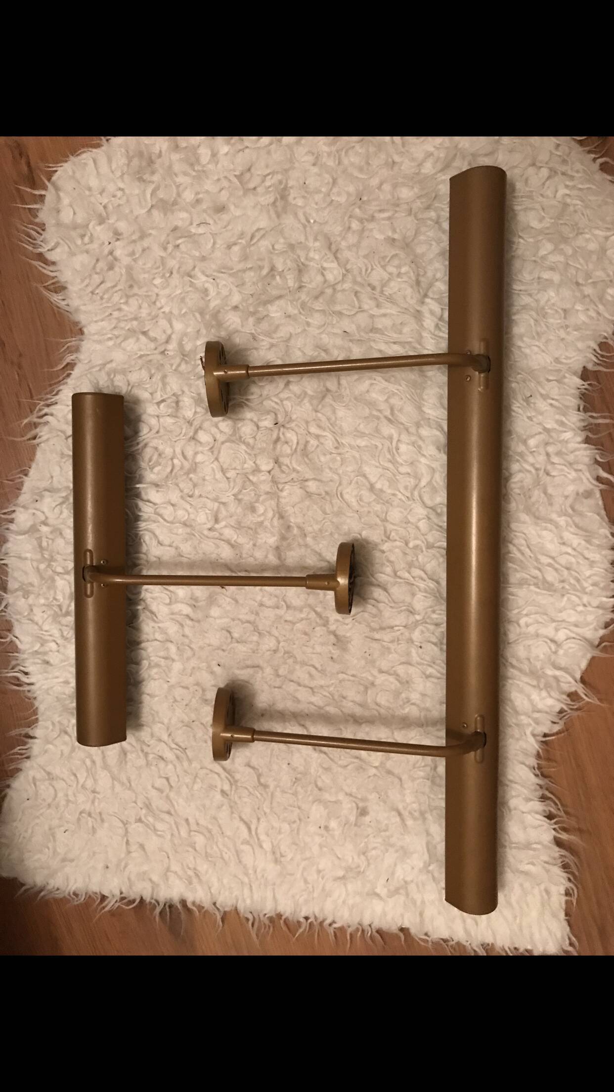 Set of 2 wall sconces Golden
