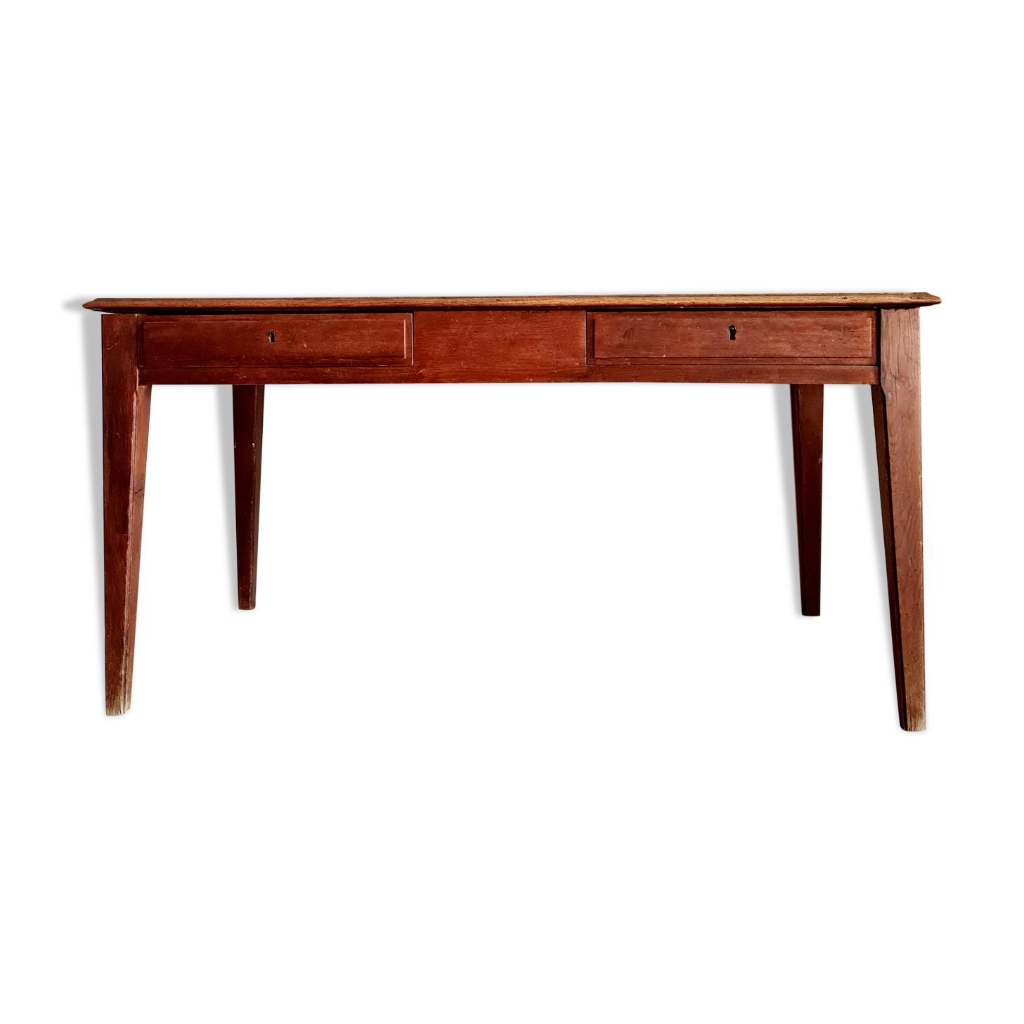 Old farmhouse table compass legs