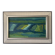 Vintage Painting Abstract Modernist Landscape By Thabe Carlson 1971