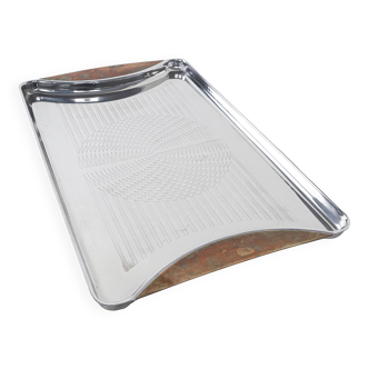 Stainless steel tray, German design, 1970s, manufactured by GOTTINGHEN