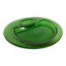 Vide poche en verre épais vert artisanal
