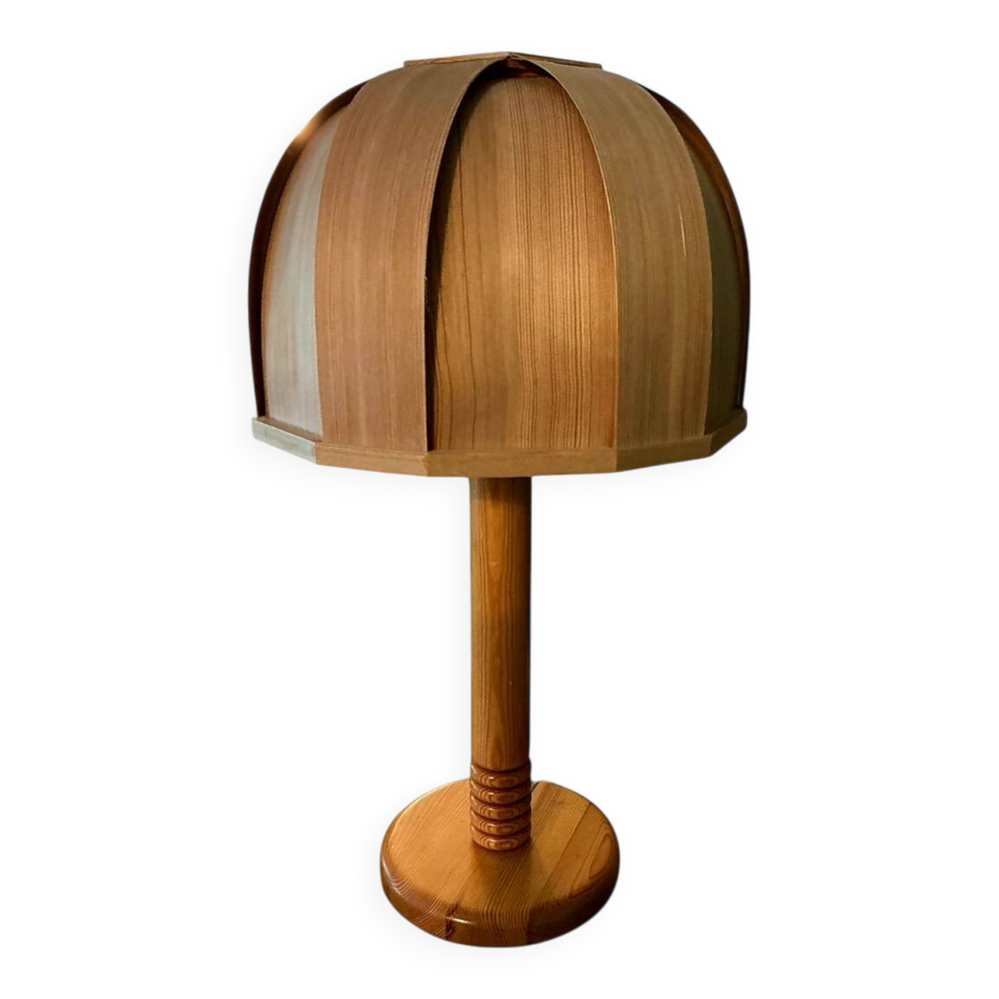 Vintage table lamp – GB Solbakens Svarveri – Circa 1970