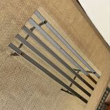 Glass and metal coffee table