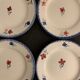 Lot de 6 assiettes plates Digoin Sarreguemines, modèle Mary Lou